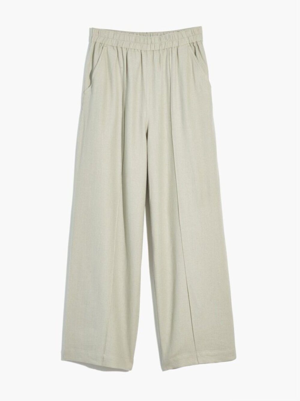 Madewell Breezewoven Pull-On High-Rise Straight Pants Size M